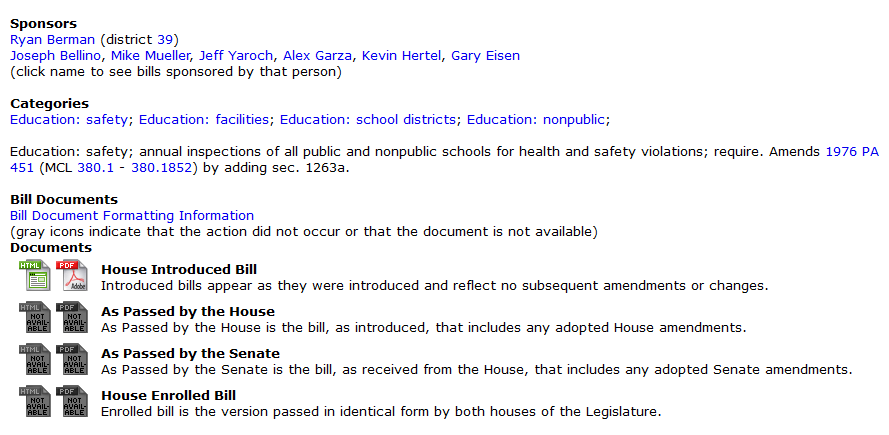 Michigan house bill 4167
